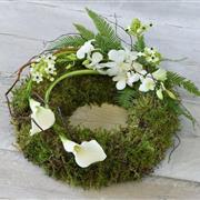White Cala Wreath