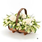 Cream &amp; White Basket