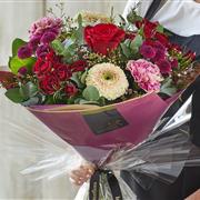 Florist Choice Valentines - With Single Rose