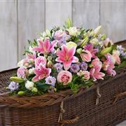 Rose &amp; Eryngium Casket Spray